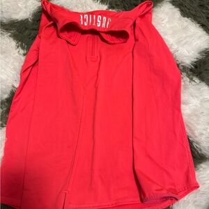 Justice Bright Red Skort